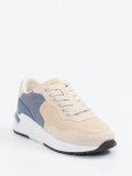 Boss – Retro-Sneaker aus Veloursleder Beige