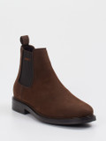 Gant – Chelsea Boots aus Veloursleder Dunkelbraun