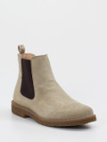 Astorflex – Chelsea Boots aus Veloursleder beigegrau