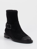 Kennel & Schmenger – Stiefelette aus Veloursleder Schwarz
