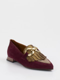 Konstantin Starke – Loafer aus Veloursleder Bordeaux