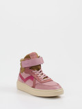 Bisgaard – High-Top-Sneaker aus Kalbleder altrosa