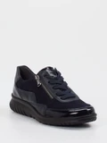 Semler – Komfort-Sneaker aus Veloursleder dunkelblau