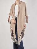 HURRAY – Poncho aus Kaschmir in Beigebraun