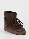 Inuikii - Stiefelette aus Velour/Leder in braun