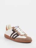 Back 70 - Sneaker Cloud aus Velour/Leder in weiß