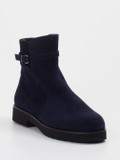 Hassia – Stiefeletten aus Veloursleder Dunkelblau