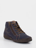 Josef Seibel – Schnürstiefelette aus Nubukleder Blau