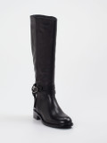Andrea Puccini – Kniestiefel aus Glattleder Schwarz
