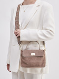 Marlon Firenze – Top Handle Bag aus Kalbleder Taupe