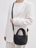 Marlon Firenze – Mini Bag aus Kalbleder in Schwarz