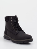 Camel Active – Schnürboots aus Fettleder schwarz