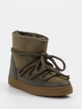 Inuikii - Stiefelette aus Velour/Leder in grün