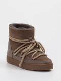 Inuikii - Stiefelette aus Velour/Leder in braun