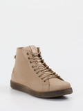 Andrea Conti – Schnürboots aus Kalbleder beige