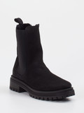 Andrea Puccini – Chelsea Boots aus Nubukleder schwarz