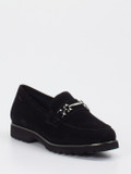 Sioux – Loafer aus Veloursleder Schwarz