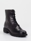 Ecco – Schnürboots aus Kalbleder Schwarz