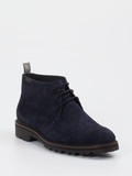 Floris van Bommel – Desert Boots aus Veloursleder Blau