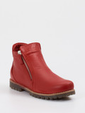 Andrea Conti – Stiefeletten aus Kalbleder tomatenrot