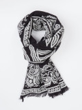 Inouitoosh – Webschal aus Textil in Schwarz-Weiß