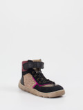 develab – High-Top-Stiefelette aus Veloursleder Schwarz