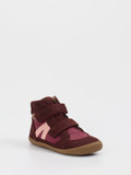develab – Kinder-Halbschuhe aus Veloursleder weinrot