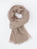 Blui – Feinstrickschal aus Kaschmir in Beigebraun