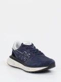 Premiata – Sneaker aus Veloursleder und Nylon blau
