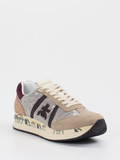 Premiata – Sneaker aus Veloursleder und Pailletten-Mesh