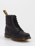 Dr. Martens – Schnürboots aus Fettleder Schwarz