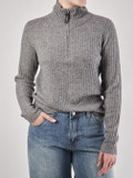 FLONA – Strickpullover aus Wolle-Mix Grau