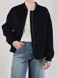FLONA - Cardigan & Strickjacke aus Wolle in blau