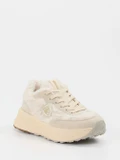 Blauer – Chunky Sneaker aus Textil in Beige