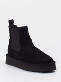 Copenhagen – Chelsea Boots aus Veloursleder schwarz
