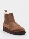 Copenhagen – Chelsea Boots aus Veloursleder braun