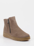 Semler – Komfort-Stiefelette aus Veloursleder taupe
