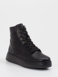 Gabor Comfort – Schnürstiefelette aus Kalbleder schwarz