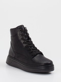 Gabor Comfort – Schnürstiefelette aus Kalbleder schwarz