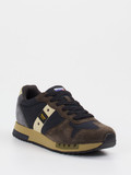 Blauer – Retro-Sneaker aus Velour und Textil