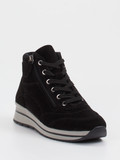 Cypres Soft – Sneaker-Stiefelette aus Veloursleder schwarz