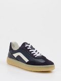 Sioux – Sneaker aus Velours- und Glattleder dunkelblau