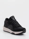 Allrounder - Sneaker aus Velour/Textil in schwarz