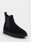 Copenhagen – Chelsea Boots aus Veloursleder Schwarz