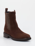 Konstantin Starke – Chelsea Boots aus Veloursleder braun