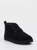 UGG – Schnürboots aus Veloursleder schwarz