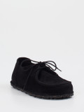 Birkenstock – Schnürschuh aus Veloursleder schwarz