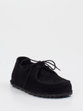 Birkenstock – Schnürschuh aus Veloursleder schwarz