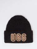 UGG – Strickmütze aus Textil in Schwarz