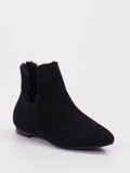 Andrea Puccini – Stiefelette aus Veloursleder schwarz